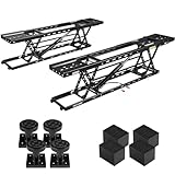 BILT HARD 8000 LBS Portable Car Lift, Heavy-Duty Hydraulic Quick Jack with 27.4' Max Lifting Height, Multi-Protection for Safety, Adjustable Scissor Lift with 110V 750W Power Unit for Sedans, SUVs