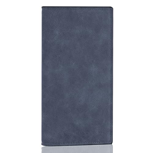 CASMONAL Premium Leather Checkbook Cover for Men and Women Checkbook Holder Wallet RFID Blocking