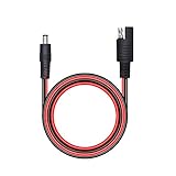 CERRXIAN 60cm 14AWG DC 5.5mm x 2.1mm Male to SAE 2 Pin Quick Disconnect Wire Harness Extension Cable...