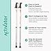 Urban Poling ACTIVATOR® Walking Poles for Balance and Rehabilitation – 1 Pair – Ergonomic CoreGrip™ Handles – Adjustable, Collapsible, and Lightweight for Stability and Recovery in Silver/Red