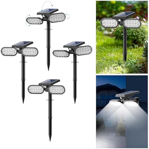 Sunvivo Motion Sensor Solar Spotlights 4-Pack Cover