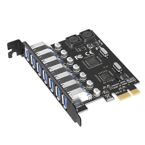 Tarjeta PCIe a USB 3.0: adaptador de expansión de 7 puertos para PC y componentes de escritorio