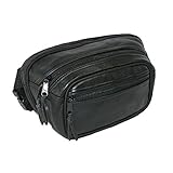 CTM Leather Concealed Carry Gun Waist Pack Holster, Medium (11 X 6.5 X 3.25)