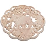 Motif d'éléphant : les sculptures et appliques en bois représentant des éléphants sont très prisées, ce qui en fait des décorations recherchées pour les commodes, les cheminées et des objets artisanaux uniques à offrir en cadeau, des incrustations en bois non peintes et des ornements pour armoires