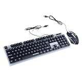Cet ensemble clavier-souris résistant éclaboussures combine des interrupteurs mécaniques tactiles avec trois modes d ' éclairage personnalisables, garantissant une longue durabilité et un attrait visuel pour tout environnement de bureau
