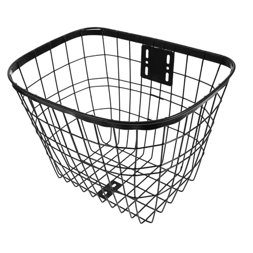 Hemobllo Cesta de Bicicleta Cesta Delantera Auto Bicicletas Scooter Frente de la Cesta Asiento Canasta de Bicicleta para niñas Cesta para Bicicleta de niñas Cesta de Planchar Black