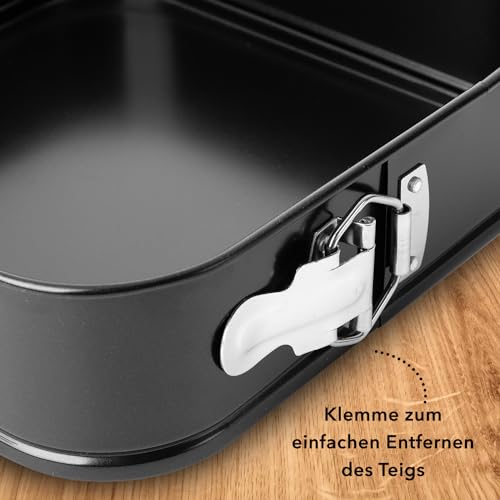 FLORINA-Kuchenform-26-x-26-cm-Backfrom-MERINGO-mit-Klammer-Antihaftbeschichtung-Backform-Quadratisch-aus-Karbonstahl-Auflaufform-Eckig-Springform-zum-Backen-von-Kuchen-und-Torten | Dealmeister.io Alt tag für bilder post titel