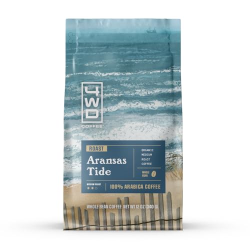 4WD Coffee Aransas Tide Café Orgánico Grano Entero 12 oz miniatura 1