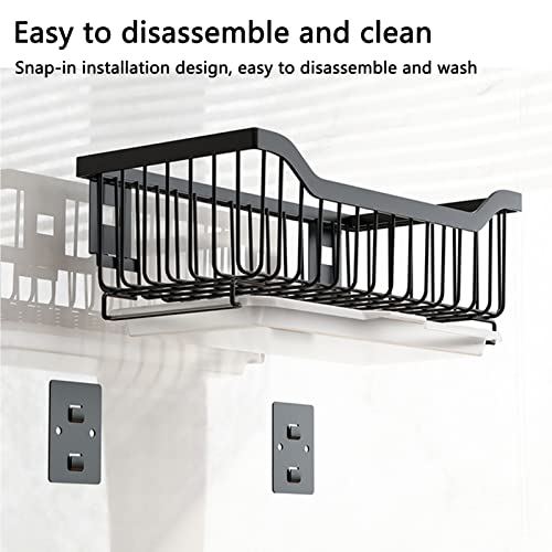 Cesta de acero inoxidable para ganar espacio en cocina y baño 7
