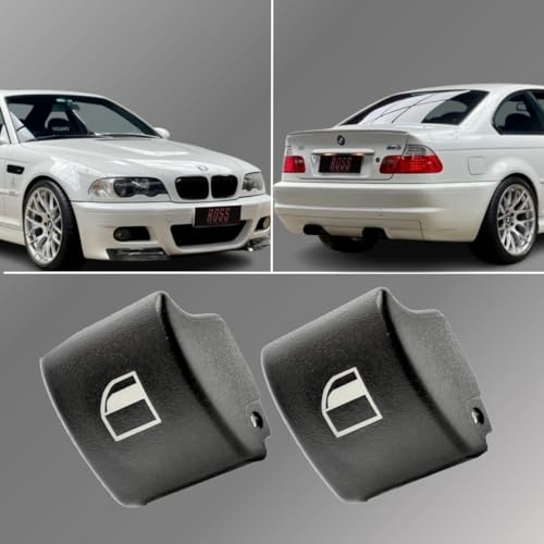 Easy Link 2x Fensterheber Schalter Tasten Kompatibel mit BMW E46 E90 E53 X3 X7 1997-2007 61318381514 61316902184