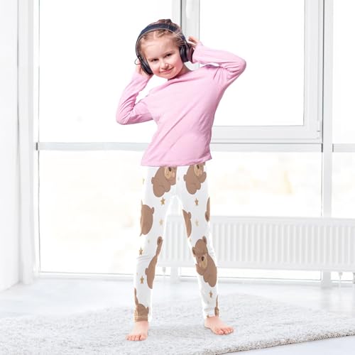 Toddler Girls Leggings Printed Yoga Pants Leggings Baby Bear Sleeping for Kids4