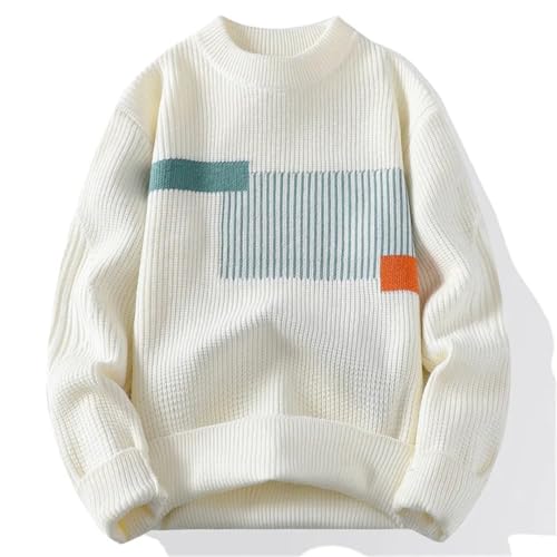 Men's Round Neck Knitted High Street Pullover Outdoor Loose Warm Thickened Sweater2