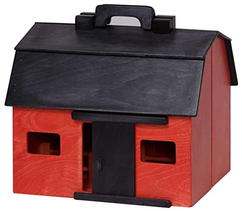 Folding Barn, Red and Black
