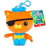 Crasoldiers Compatible with Octonauts Toys Kwazii Plush Toys with Hooks Kwazii Stuffed Soft Animal Plush Doll Kids Christmas Birthday Present Gift (19cm/7.5in)