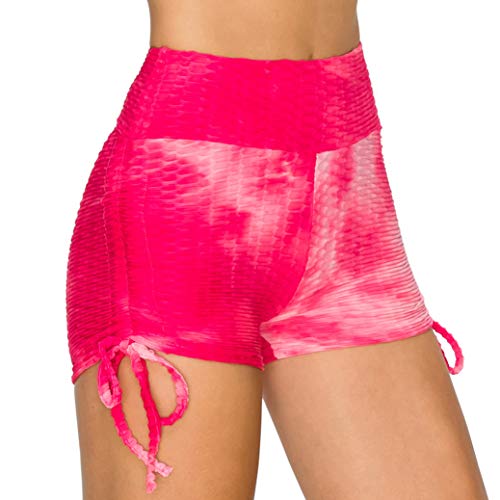 Image of ALWAYS Women's Honeycomb Compression Shorts - High Waist Slimming Butt Lift Textured Workout Shorts
