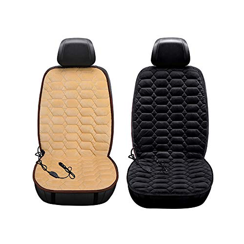 RuleaxAsi Almofada de assento aquecido para carro 12V Assento de carro Capa do aquecedor de inverno