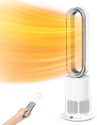 Amazon | セラミックファンヒーター タワーファン 温風 冷風 1年中  