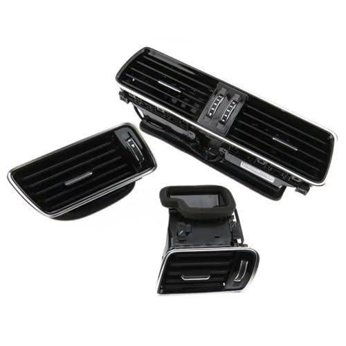 Ensemble d'aérations pour passat b6 b7 finition haut de gamme peinture piano noire chromée