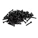 100 Pcs Stainless Steel Countersunk Hex Socket Knurled Screw M2.5x16mm