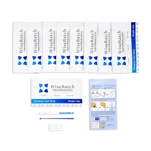 WiseBatch Fentanyl Test Strip + MicroScoop and Instructions Pack of Ten (10) #1 Most Trusted Fentanyl Test Strip on Market 99% Accurate Results in <2 Mins Prevent Overdoses