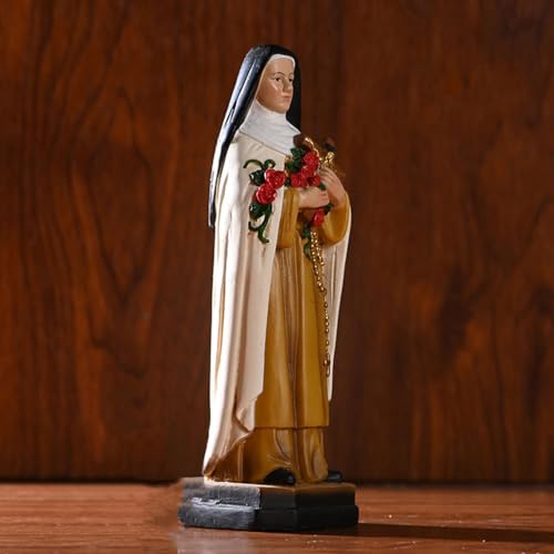 Estatua Católica de Santa Monja en Resina con Velo Negro miniatura 4