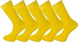 Mysocks unisex 5 Paar Packsocken Gelb