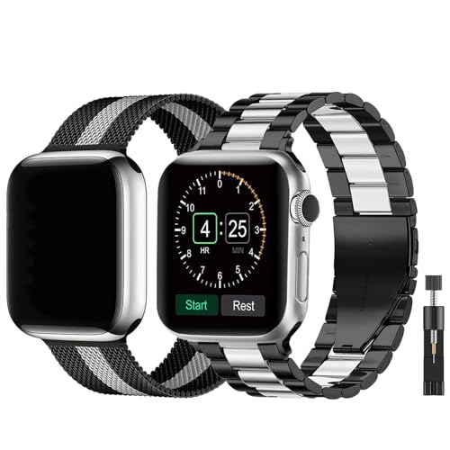 Bracelet iWatch acier inoxydable haut de gamme pour Apple Watch Ultra 2 et Series 9 8 7