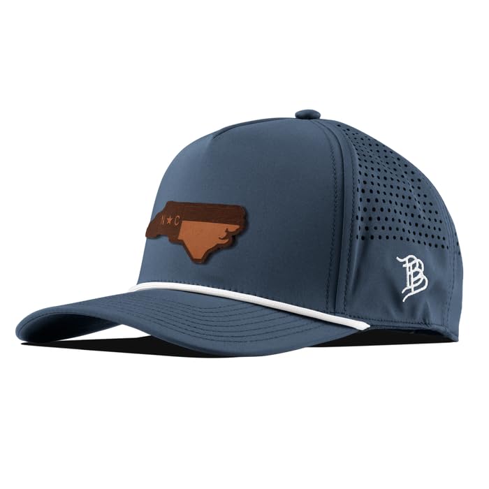 Branded BillsNorth Carolina 12 Leather 5-Panel, Lightweight, Comfortable Baseball Cap