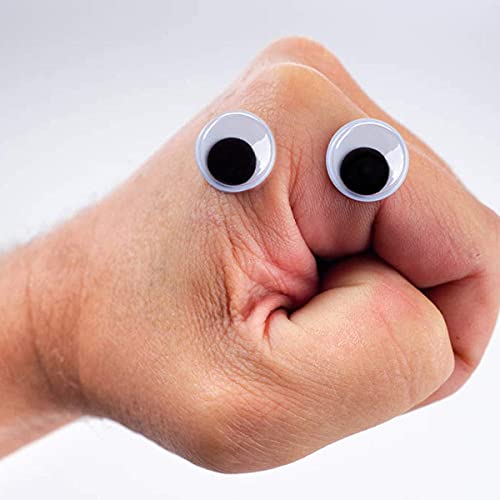 700psc wiggle googly eyes with self-adhesive4mm 6mm 8mm 10 mm 12mm 15mm 18mm mixed packaging