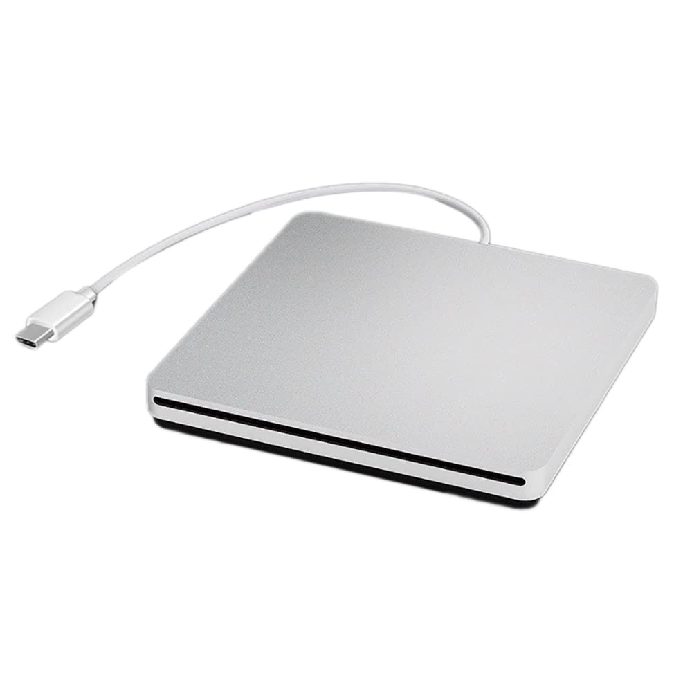 Graveur DVD/CD ROM Mince Argent double connectique USB 3.0 et Type-C ultra-rapide