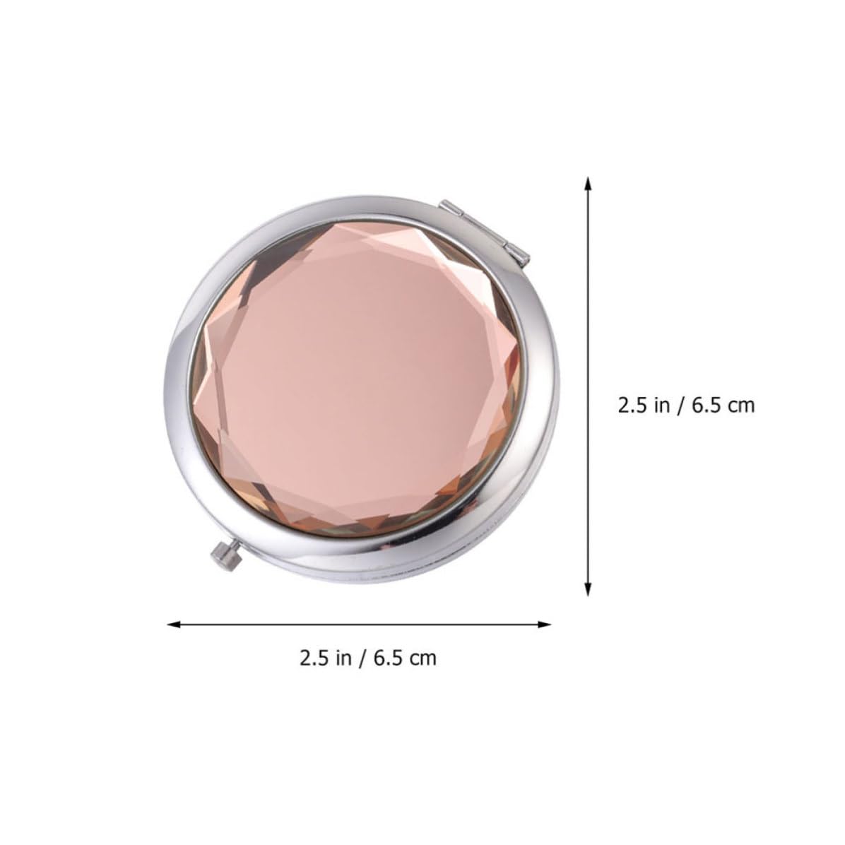 TOYANDONA 10 Piezas Espejo Compacto de Maquillaje de Doble Cara, Plegable, de Metal y Vidrio, Ligero y Elegante para Llevar Bolso o Viajes de Mujeres
