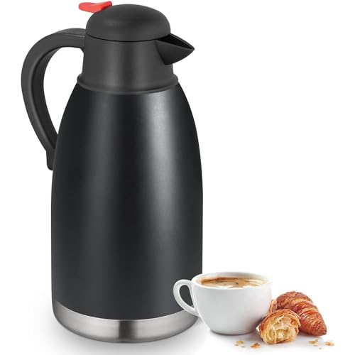 Catálogo para Comprar On-line Jarras para cafetera - 5 favoritos. 44 JASUVII Cafetera Térmica, Hervidor aislado de acero inoxidable, Jarra aislada al vacío, Mantiene Tus Bebidas Calientes Hasta por 12 horas, Apto para hogares y restaurantes,...