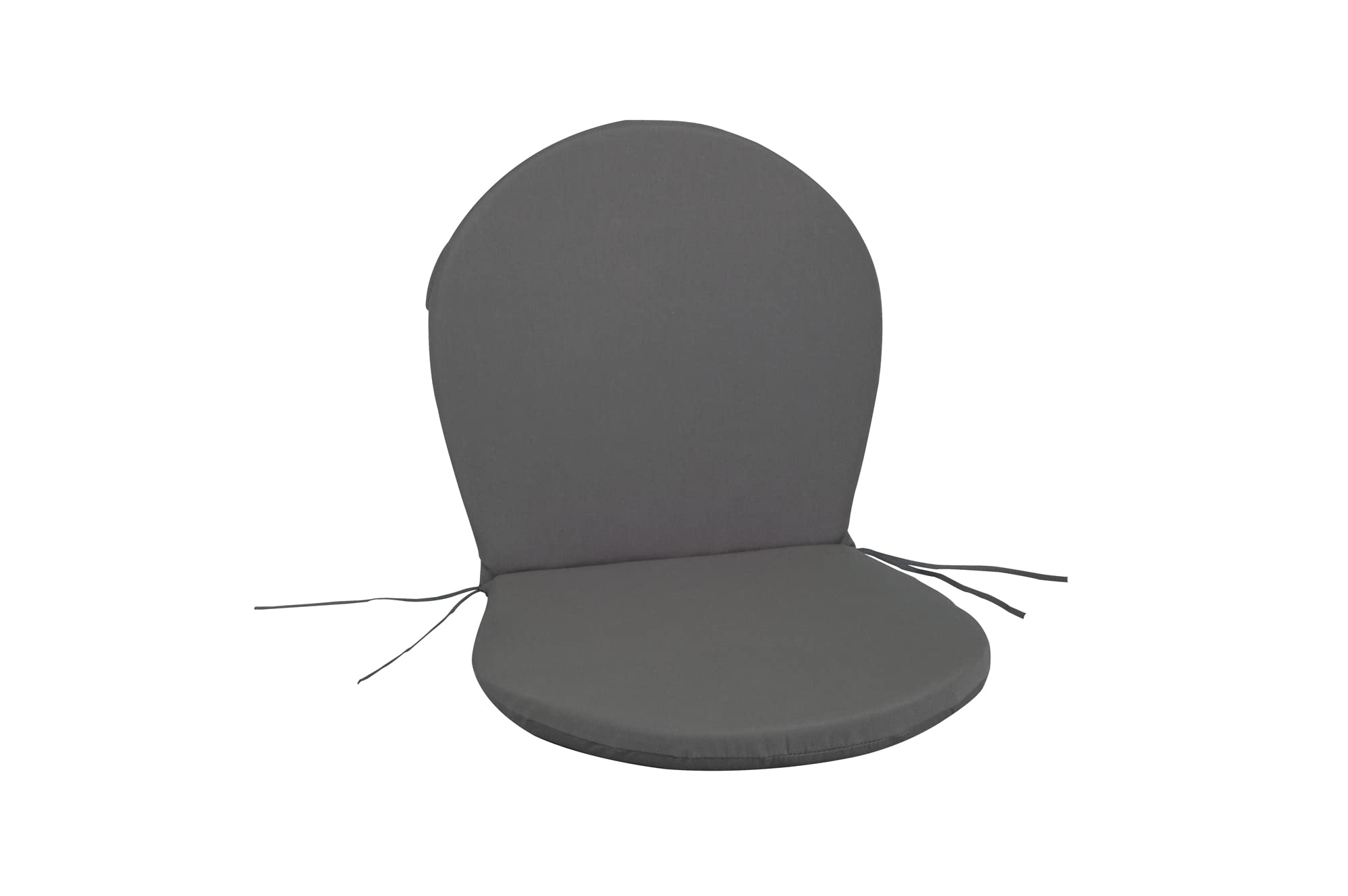 Cuscini da Esterno per Sedia Ronda emu, Set di 2, Grigio Antracite, Tessuto Acrilico Dralon, 96x46 cm, Made in Italy
