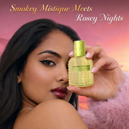 Image of FACES CANADA STAY Amber Until Sunset Eau de Parfum Mini for Women, 20ml | Long-Lasting Oriental, Ambery Vanilla Perfume with Bergamot, Amber, Vanilla & Musk | Warm Day-to-Night Scent | Premium Fragrance