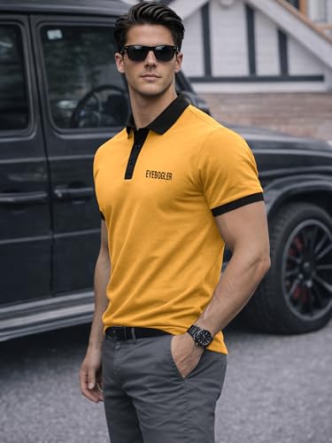 Image of Noble Monk Men's Regular Fit Polo Neck T-Shirt | Half Sleeve