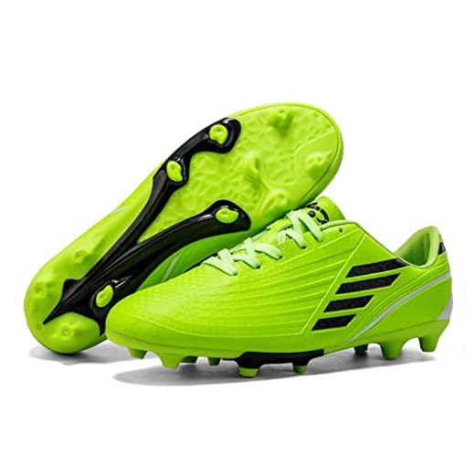 TOLLN Mens Football Shoes Youth Soccer Cleats 22017-Green-8.5-EUR41