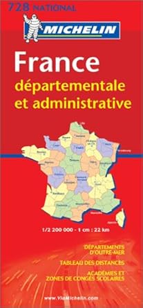 Carte Michelin N°910 - France Départementale Et Administrative - Édition 1999