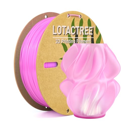 LOTACTREE Transparent PLA Filament (Pink), 1kg