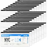 100 Pieces Clear Cash Register Money Pouch Bank, Clear Case Zipper Envelope Bulk with Label Pocket Clear...