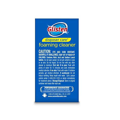Glisten Dp20B Disposer Care Foaming Garbage Disposer Cleaner-Twenty Pack (20 Uses)-Powerful Disposal Cleanser For Complete Cleaning Of Entire Disposer-Lemon Scented, 24.5 Oz #TOP2