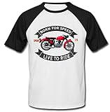  TEESANDENGINES Men\'s GILERA 175 Sport 1956 Black Short Sleeved T-Shirt Size Small