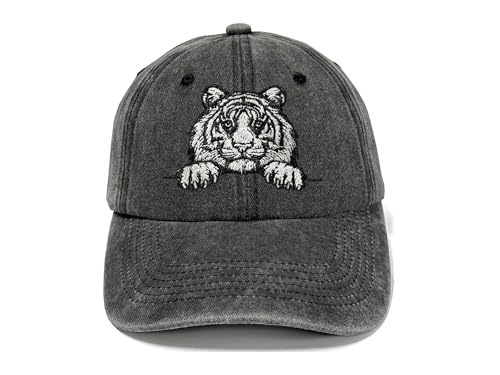Image of Embroidered Animal Hat Gift for Men Women, Adjustable Baseball Cap | Animal Lover Collection, Casual Outdoor Wear, Breathable Cotton Fabric, Adjustable Buckle Closure