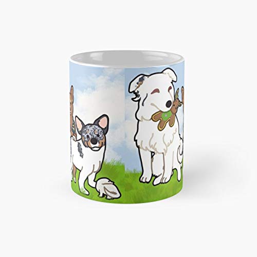 Dog family portrait | Novelty Gift Cup for Women, Girlfriend