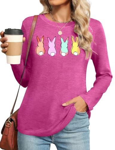 Image of Ithalt Easter Shirts for Women He is Risen Tshirt Easter Christian T-Shirt Jesus Lover Short Sleeve Tops