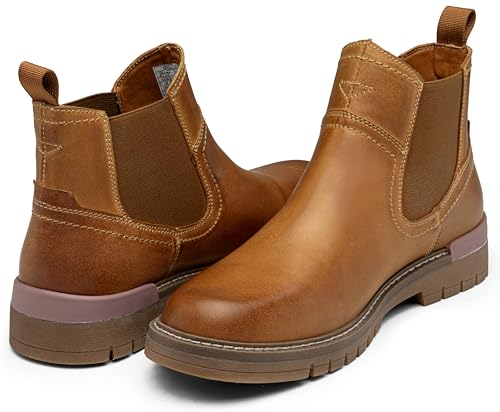 Image of Jousen Chelsea Boots Casual Slip On Ankle Waterproof Mens Boots