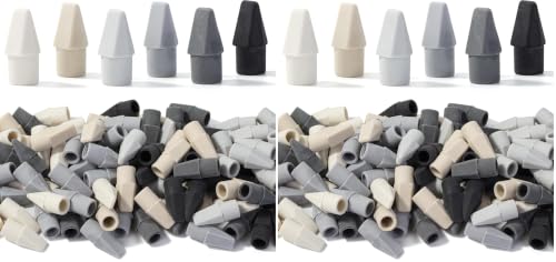 Image of Mr. Pen- Pencil Erasers Toppers, 240 Pack, Colorful, Latex Free, No Smudge