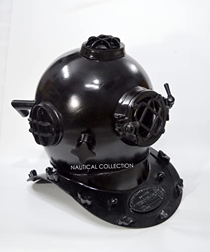NAUTICAL COLLECTION Decorative US Navy Mark V Divers Helmet Replica Made of Solid Steel & Aluminum Scuba Diving Helmet 18