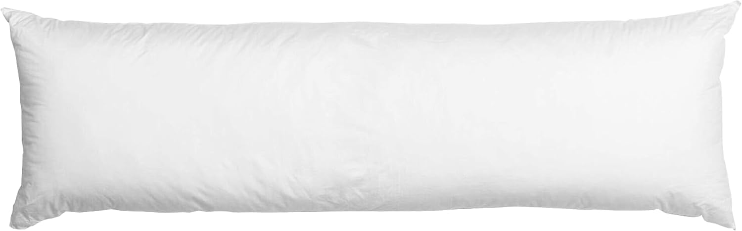 adsin Soft Hollowfiber Filled Bolster Pillow Orthopedic Long Pillow for Side Sleeper, Back, Neck, Full Body Maternity Support Pregnancy Pillow (Single 3 FT)