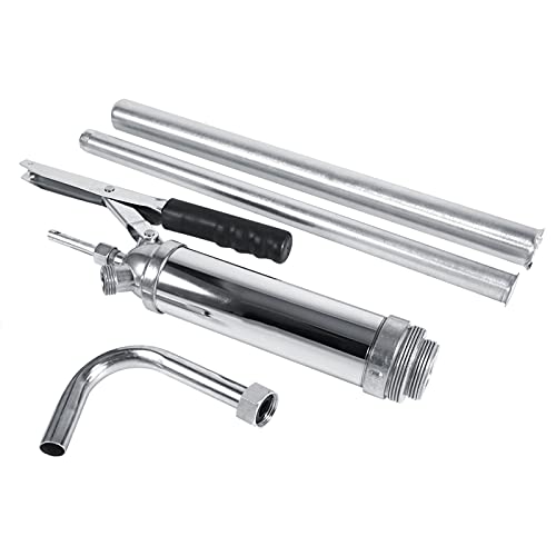 Efficient Hand Operated Lever Action Drum Drum Pump for Oil Transfer - Design with Telescopic Suction Tube and Cushioned Grip for Easy NonSlip Pumping
