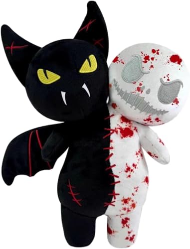 Qobacxso Horror Reversible Glow Plush Creepy Stuffed Animal Toy Scary Vampire & Ghost Buddy Doll for Kids & Game Fans Great Gift for Birthday...